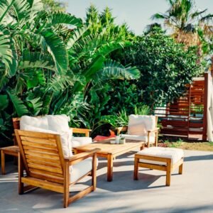 Outdoor patio furniture for custom protective covers